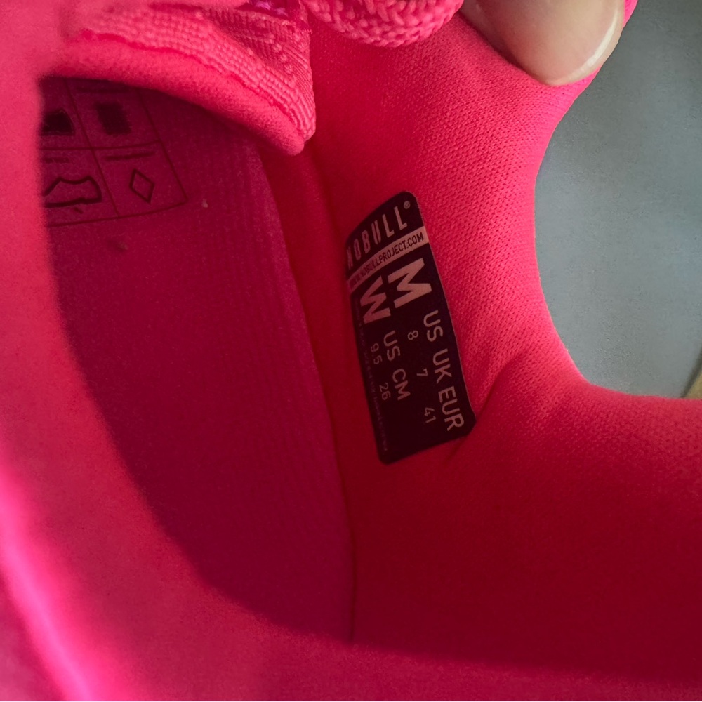 Nobull Woman’s Pink Athletic Sneakers Size 9.5 - Picture 3 of 4